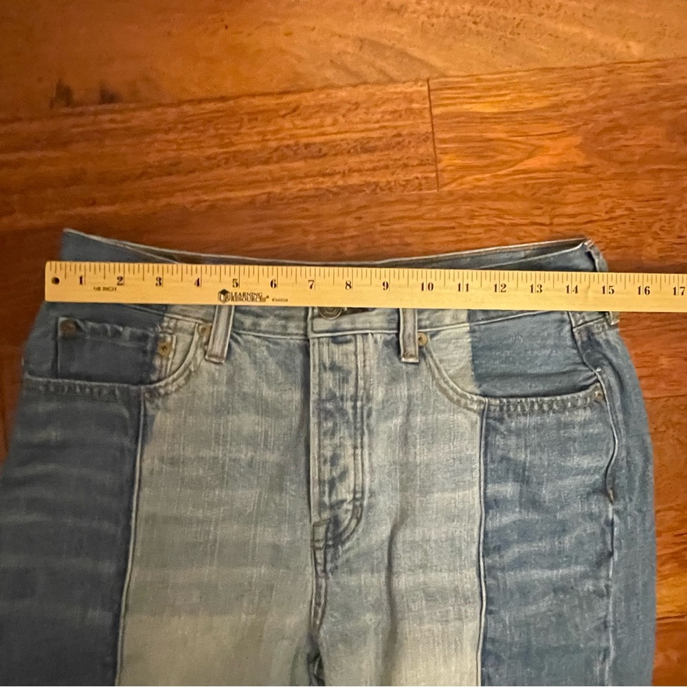 American Eagle Outfitters Two-Tone Ankle Jeans - Picture 9 of 9